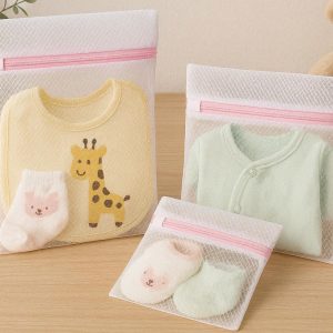 16 Baby Clothes Mesh Laundry Bags Small Fine Net Washing Pouch For Infant Socks Bibs Bodysuits Newborn Essentials