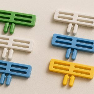 24 Double Grid Food Sealing Clips Plastic Double Slot Twin Bag Clamps Air Tight Moisture Proof Kitchen Sealer