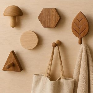 28 Creative Wooden Wall Hooks Decorative Single Organizer Pegs For Hanging Coats Hats Bags Towels Entryway Bedroom